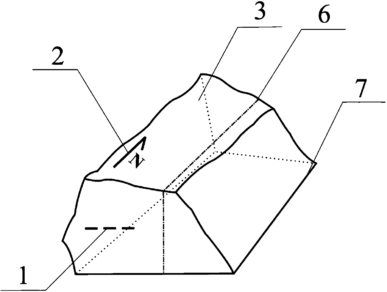 Manufacturing method of oriented fluid inclusion thin sheet of wild outcrop sand rock sample