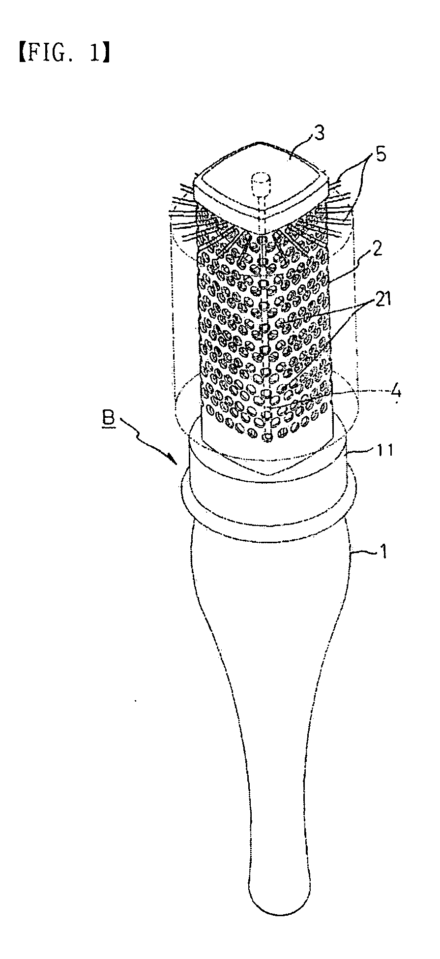 Hairbrush for hot curling