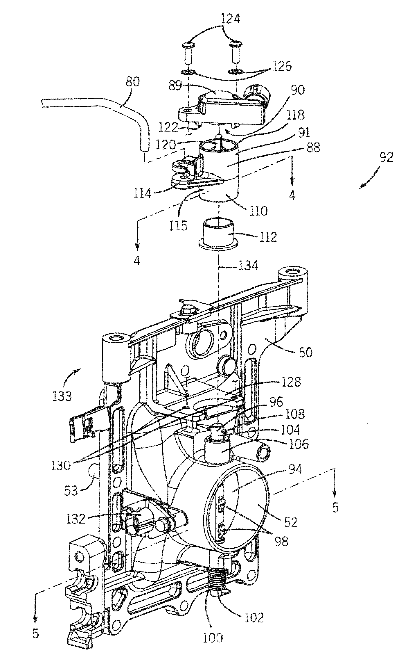 Throttle assembly having deadband linkage