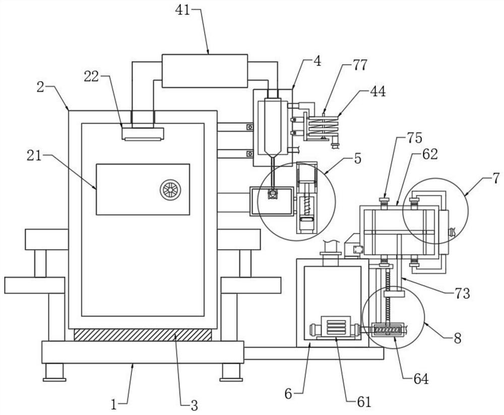 Chemical synthetic medicine extraction and separation device