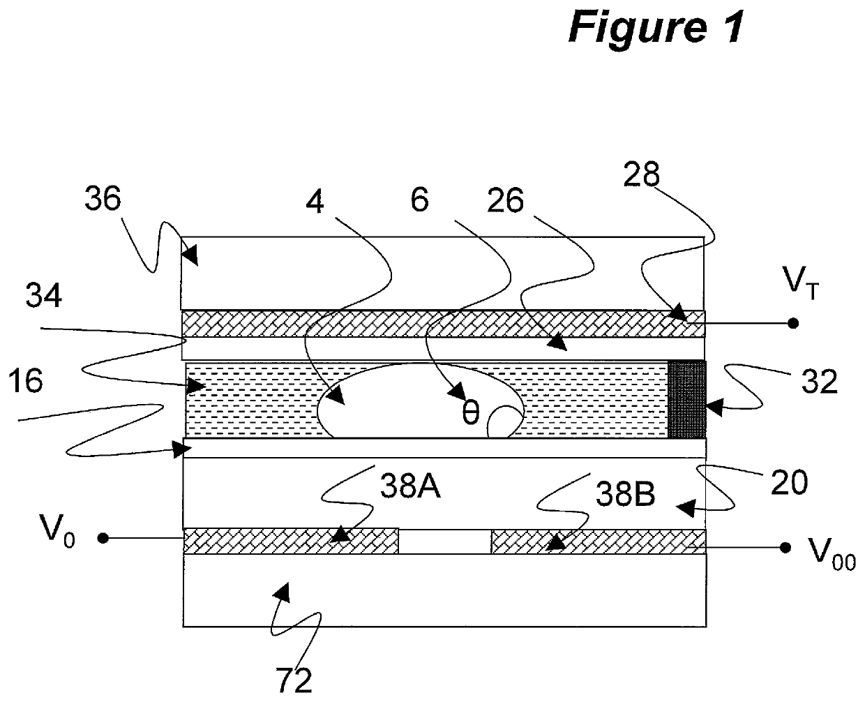 Method of driving an active matrix electro-wetting on dielectric device and an active matrix electro-wetting on dielectric device