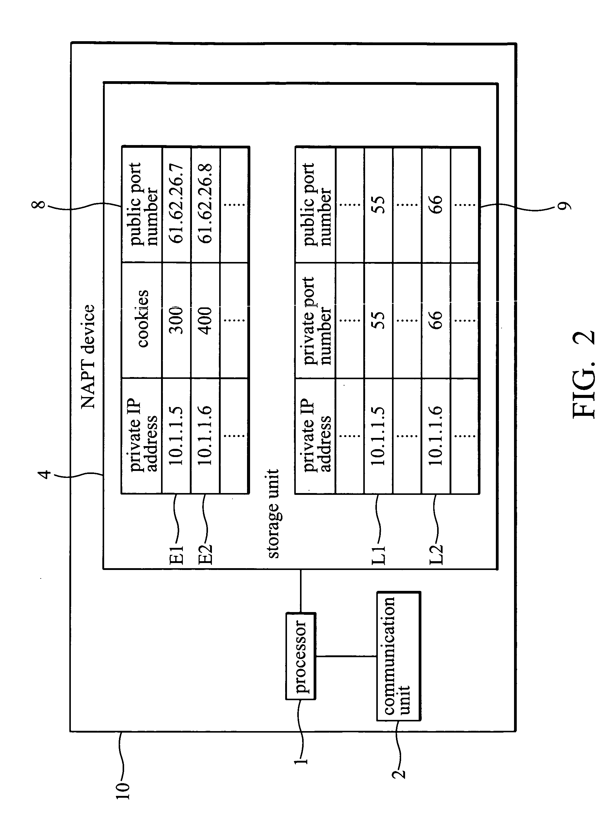 System and method for IPSEC-compliant network address port translation