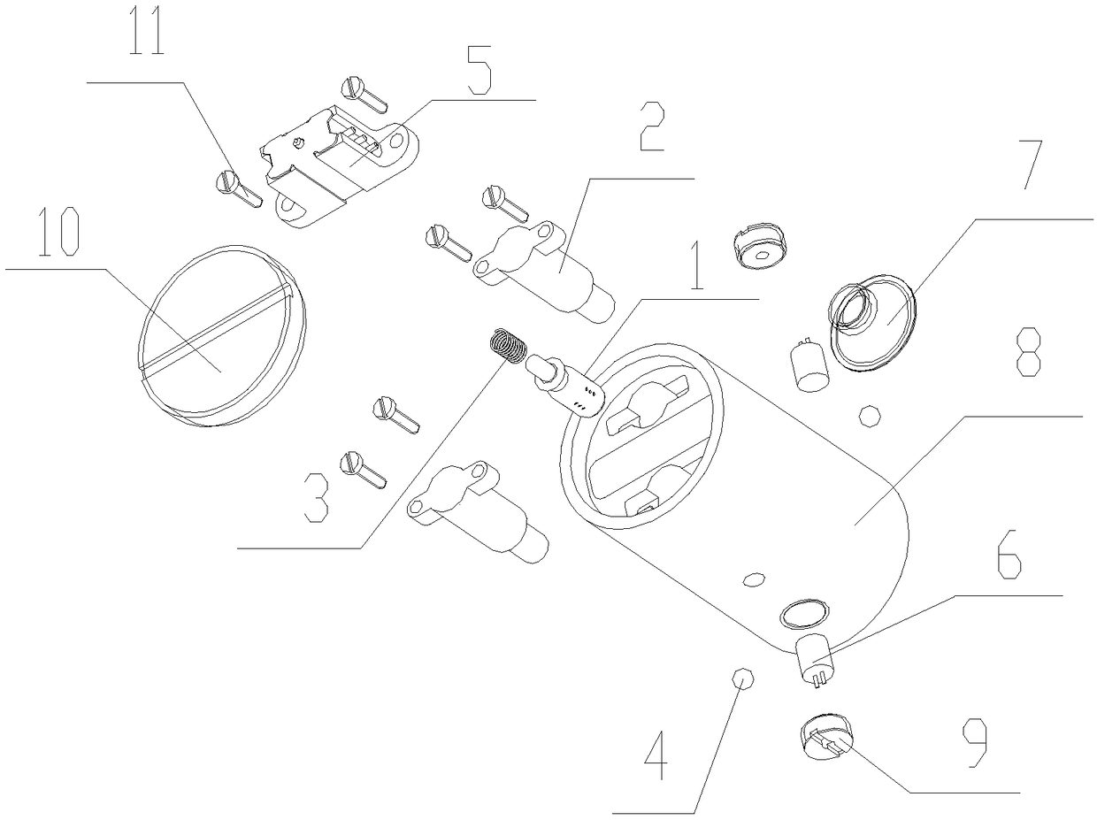 Hot melting alloy constrained type blasting device