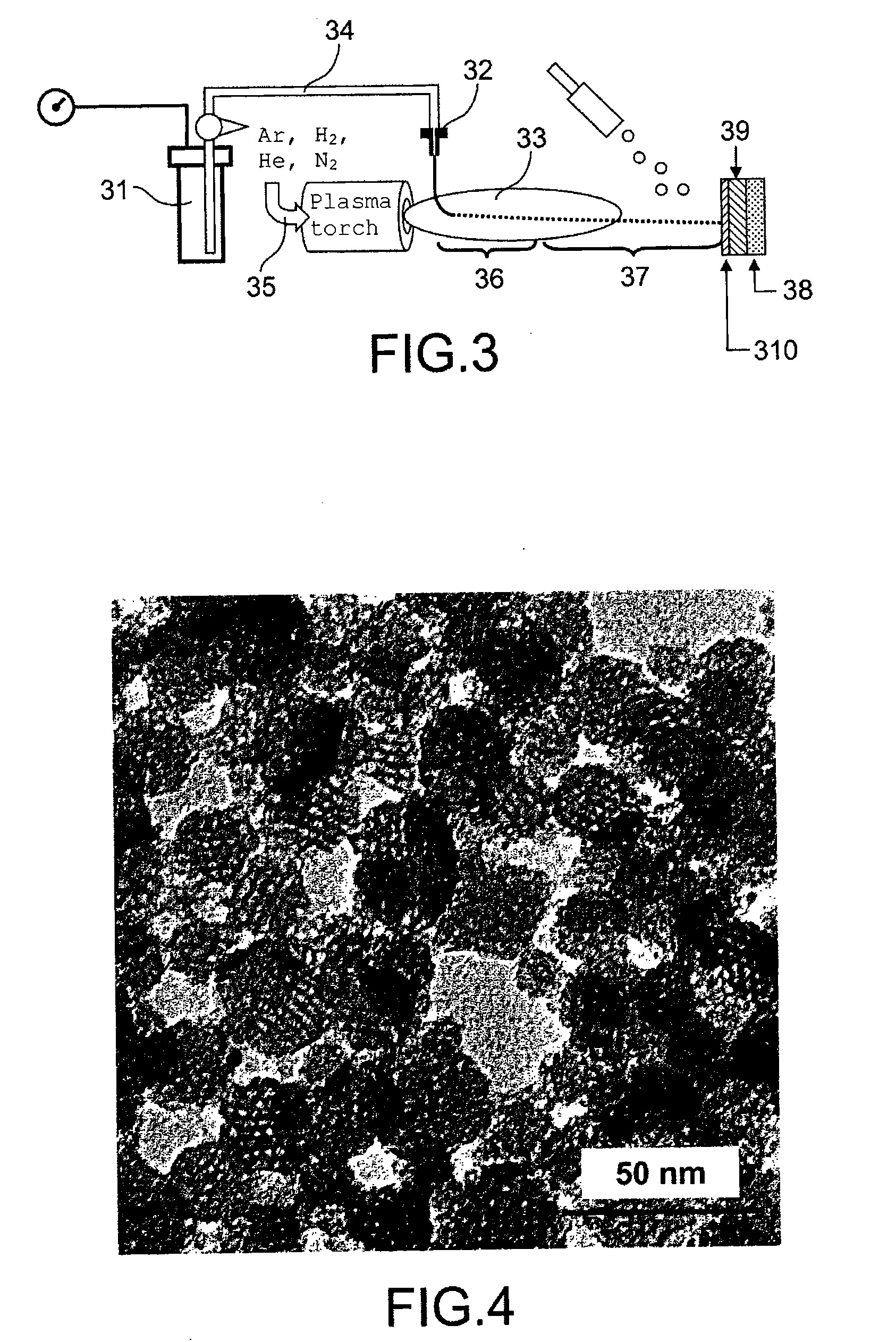 Process for Producing a Nanoporous Layer of Nanoparticles and Layer Thus Obtained