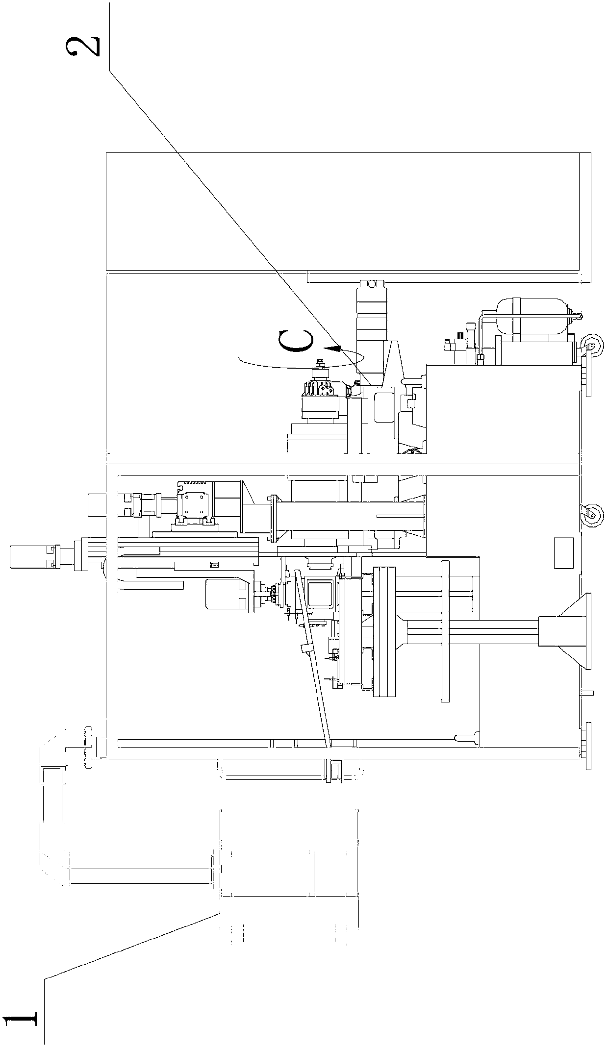 Whirlwind chamfering machine with automatic material feeding and discharging function