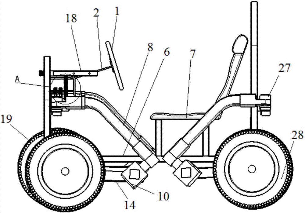 Four-wheel drive electric off-road vehicle