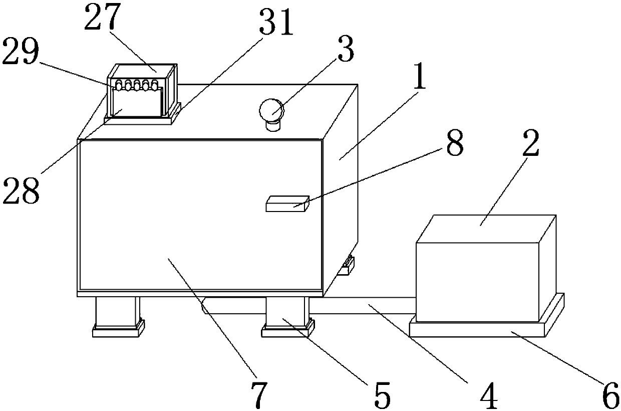 Special-shaped copper rod vacuum storage device