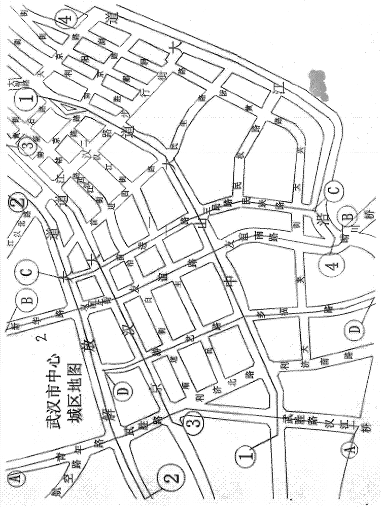 Operation method for road crossing by bus based on one bus line for one road section