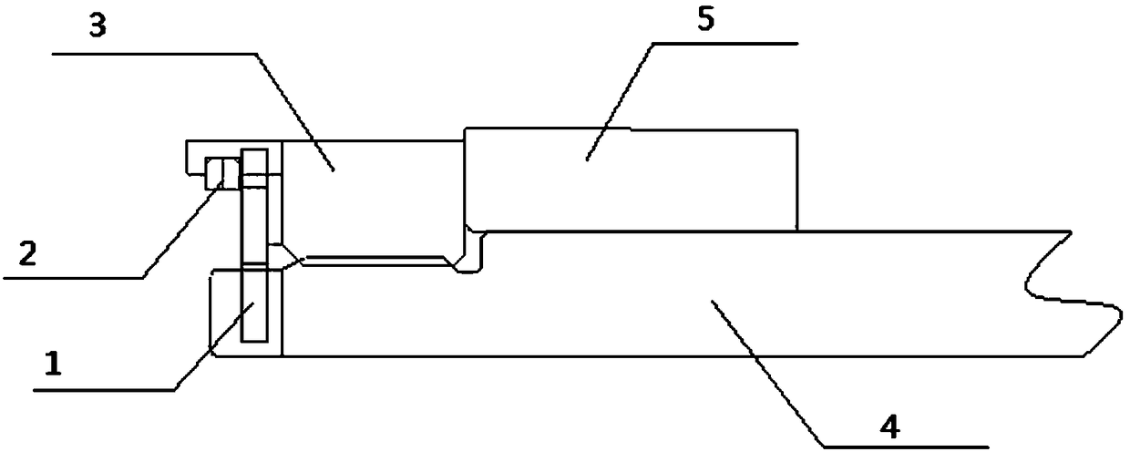 Aviation engine bearing nut locking structure