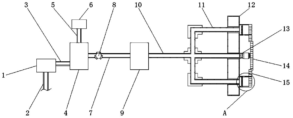 Dissolved air release system for combined air floatation