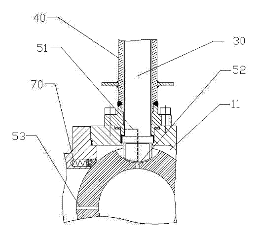 Low-temperature ball valve