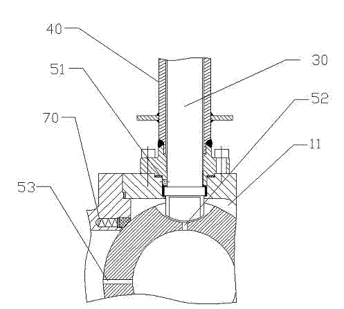 Low-temperature ball valve