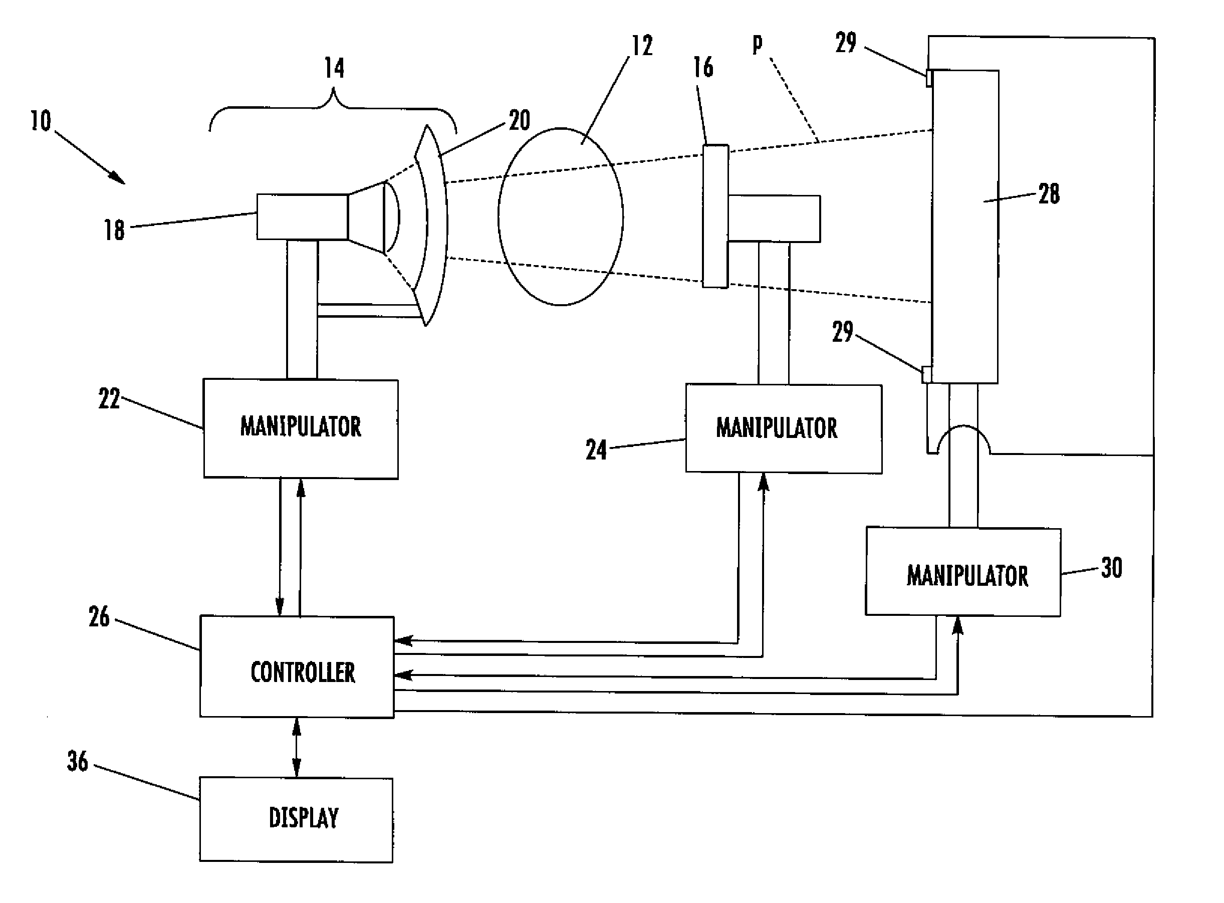 Method for aligning radiographic inspection system