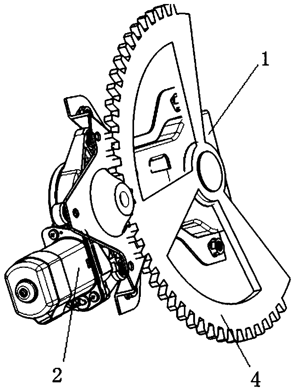 A sliding opening mechanism for side window glass