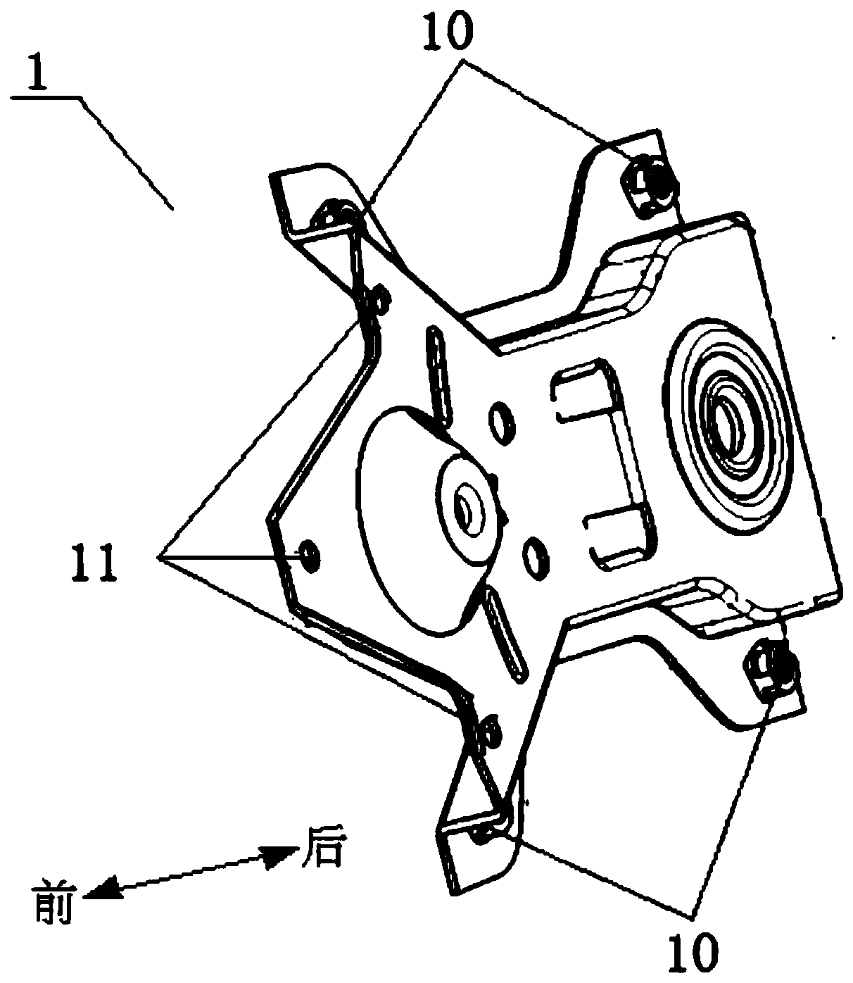 A sliding opening mechanism for side window glass