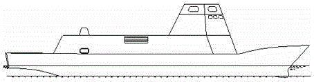 Stealth type integrated upper structure