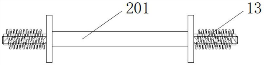 A thermally conductive film rewinding device