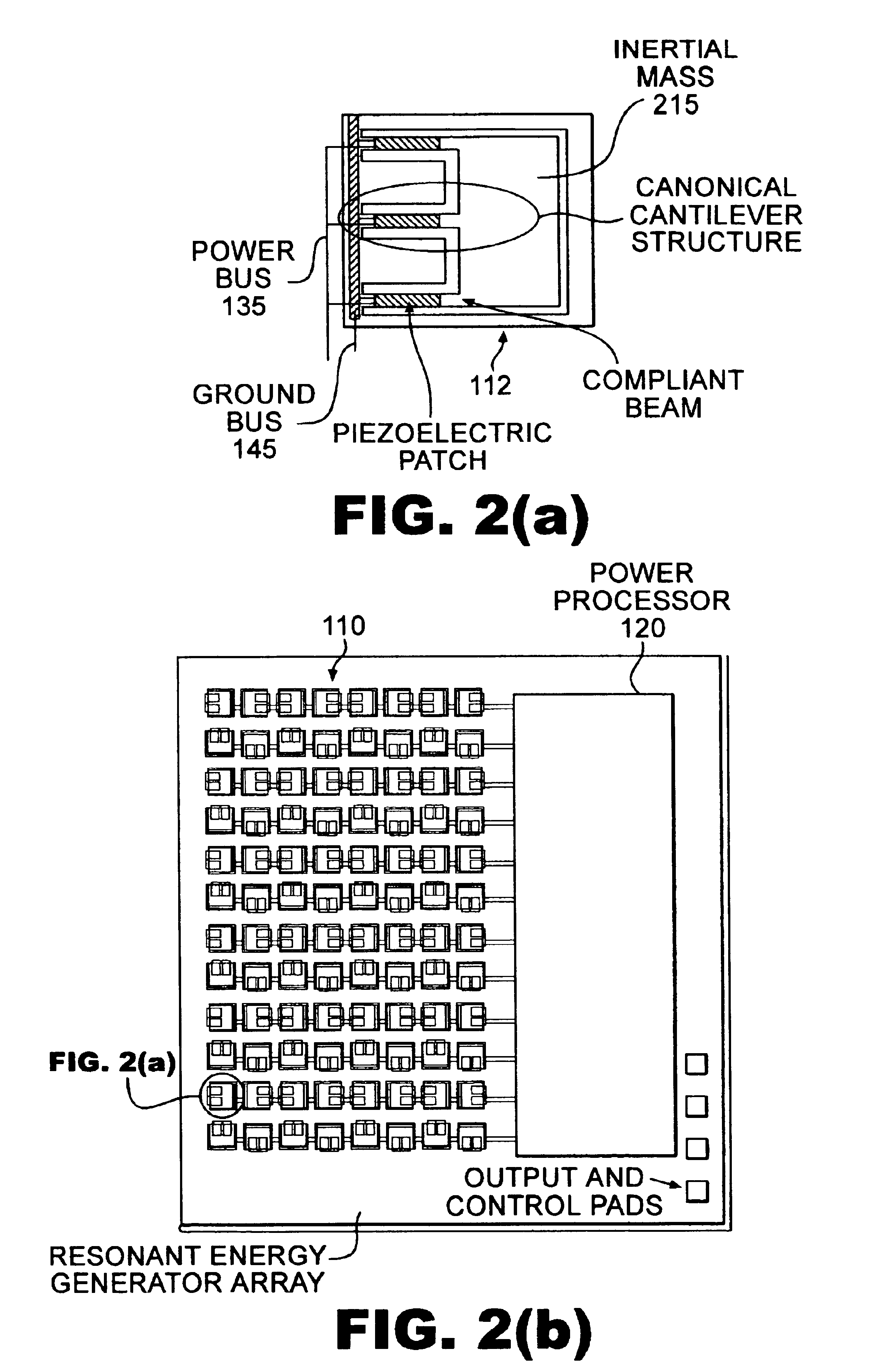 Resonant energy MEMS array and system including dynamically modifiable power processor