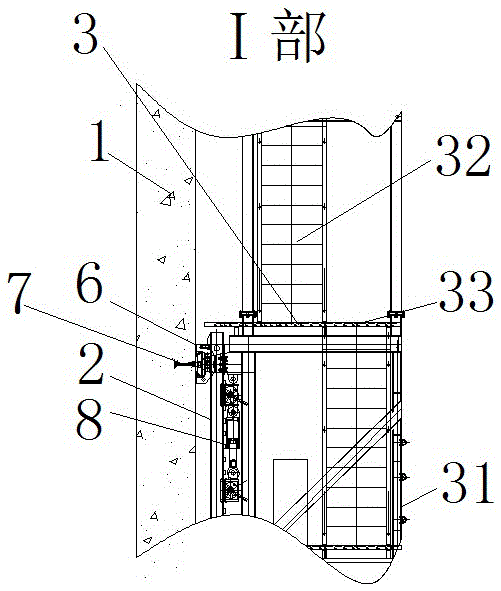 Super high-rise construction escape system