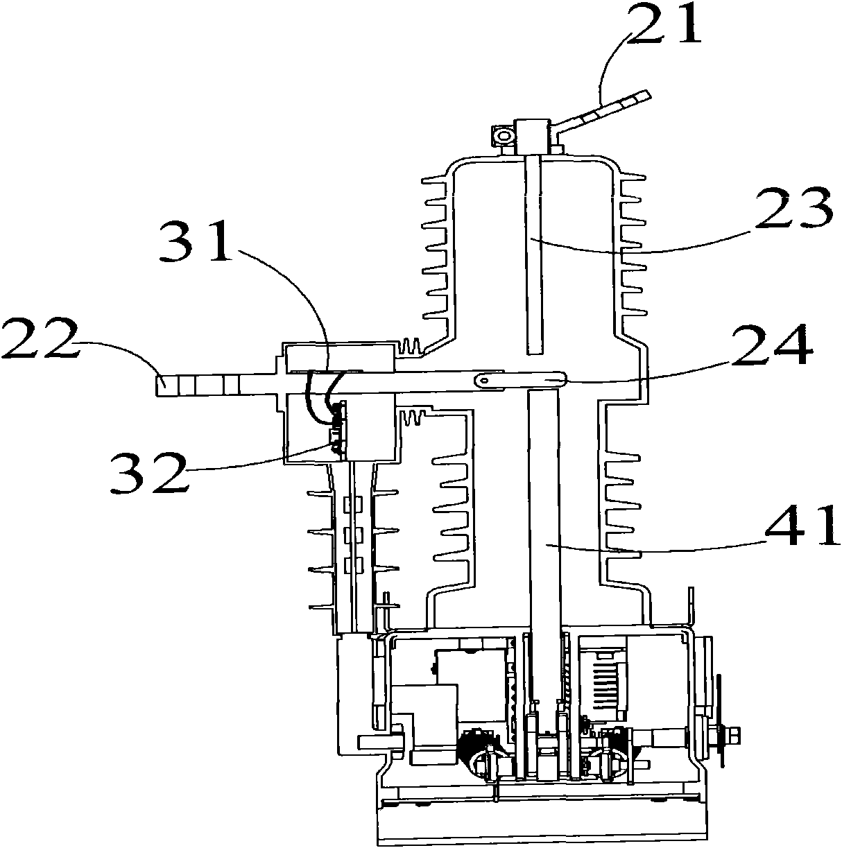 Mechanical interlocking device of high-voltage circuit-breaker and high-voltage disconnecting switch