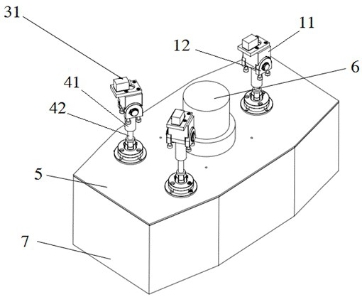 Pose active compliance adjusting mechanism for negative pressure adsorption cavity of wall-climbing robot