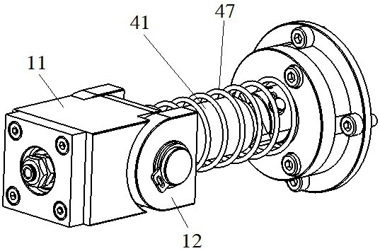 Pose active compliance adjusting mechanism for negative pressure adsorption cavity of wall-climbing robot