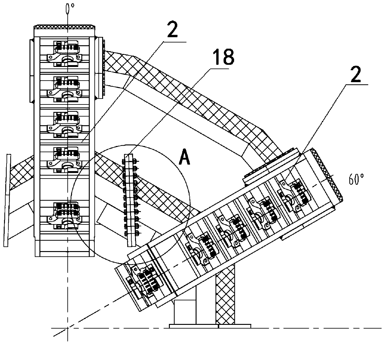 Heading machine and vertical shaft cutter disc thereof