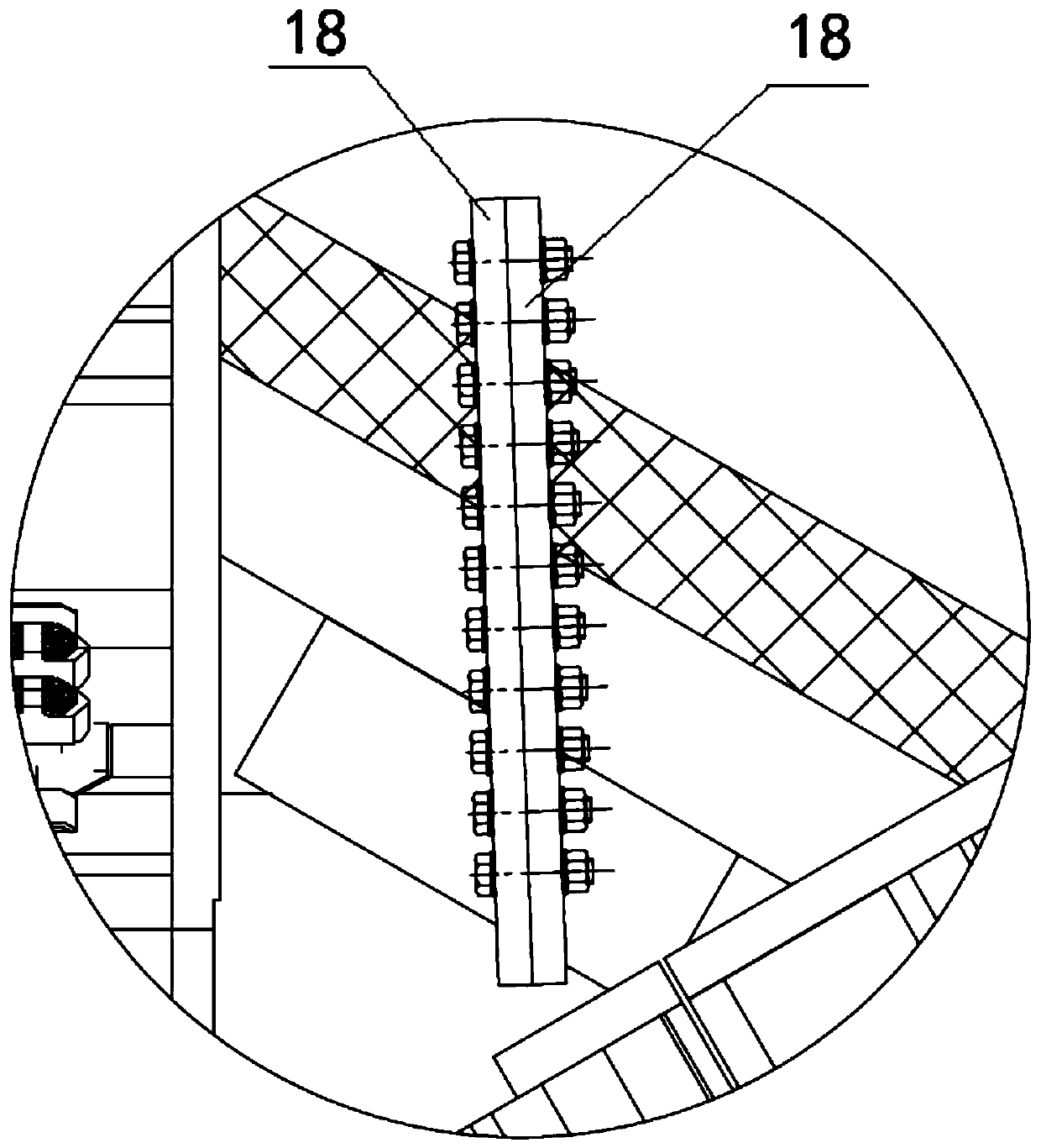 Heading machine and vertical shaft cutter disc thereof