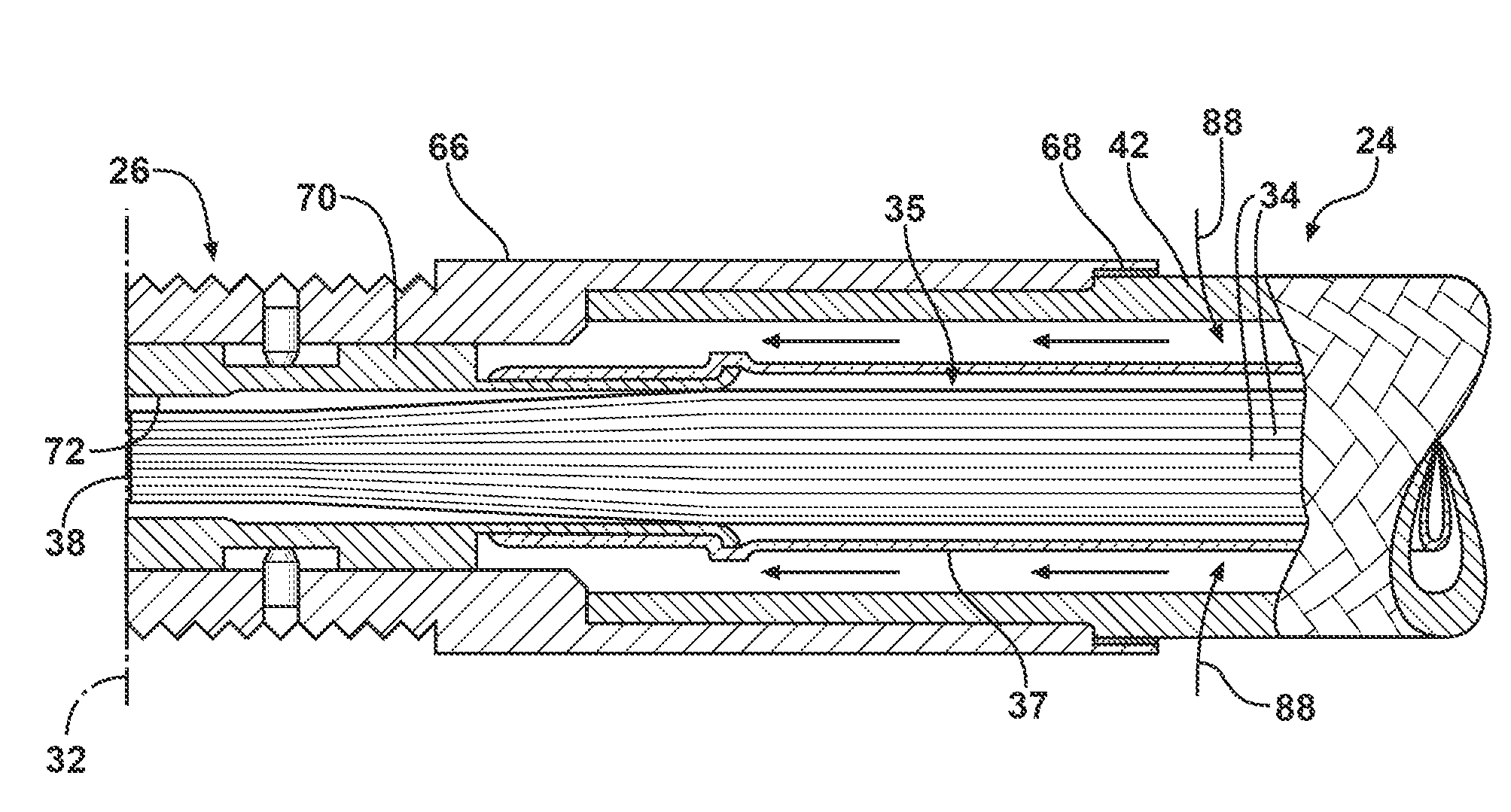 Flexible imaging fiber bundle monitoring system for combustion turbines