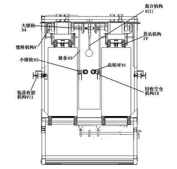 Large escape slow-descending device