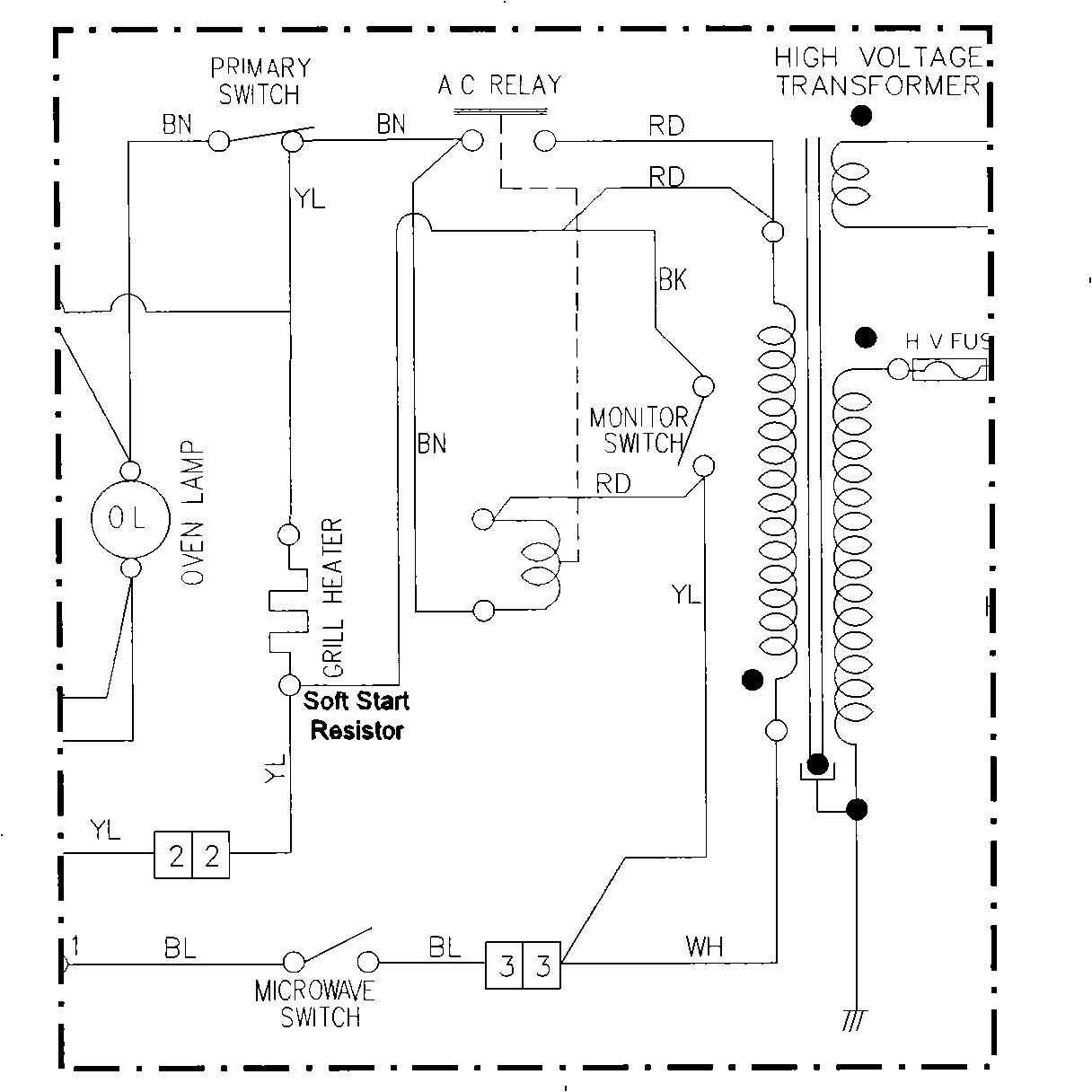 Microwave starting current dividing circuit for barbecue mechanical type micro-oven