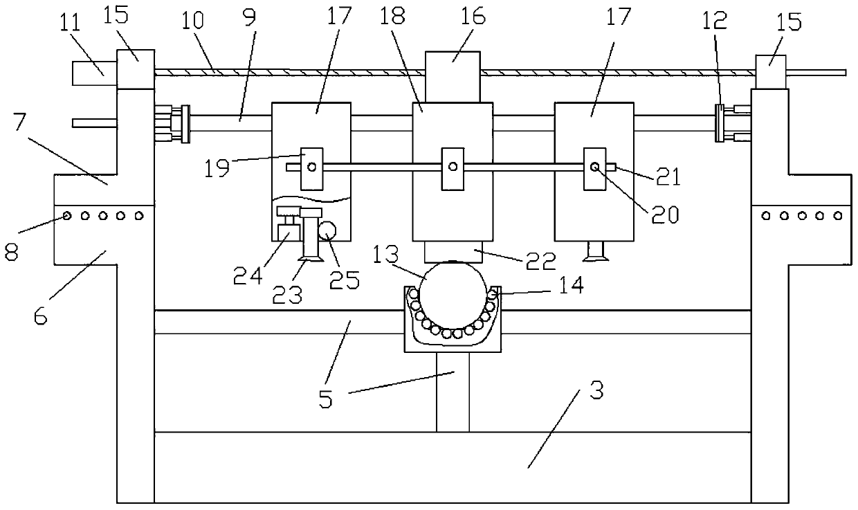 Integrated tubular part word pressing and polishing machine and method