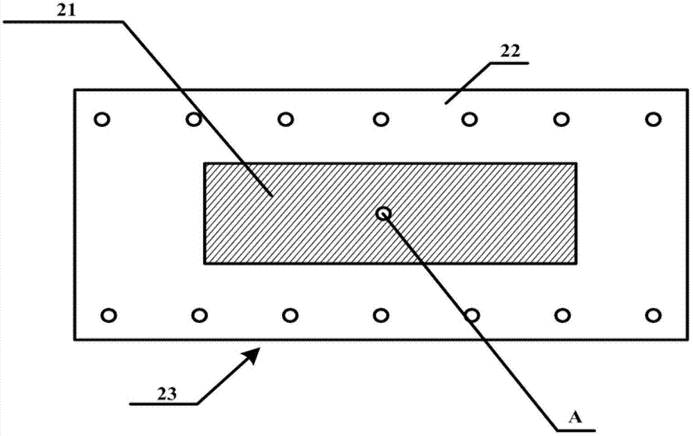 Partial discharge work frequency synchronization signal sensing device