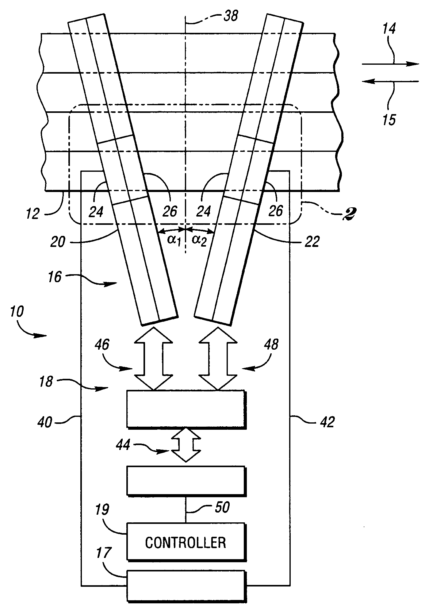 Multiple section head assembly for dual azimuth recording