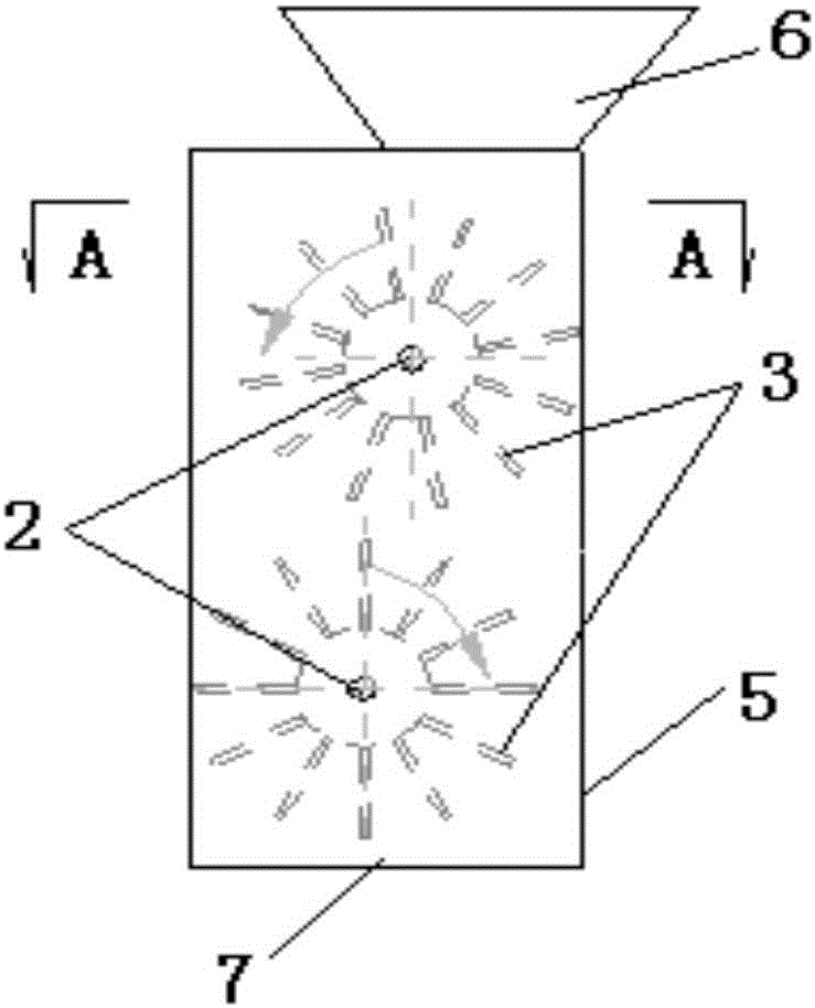 Novel material mixer applied to garbage materials