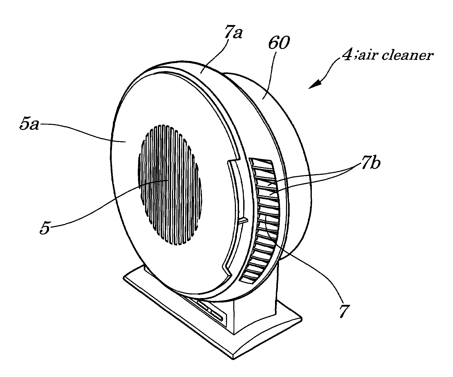 Tabletop-type air cleaner