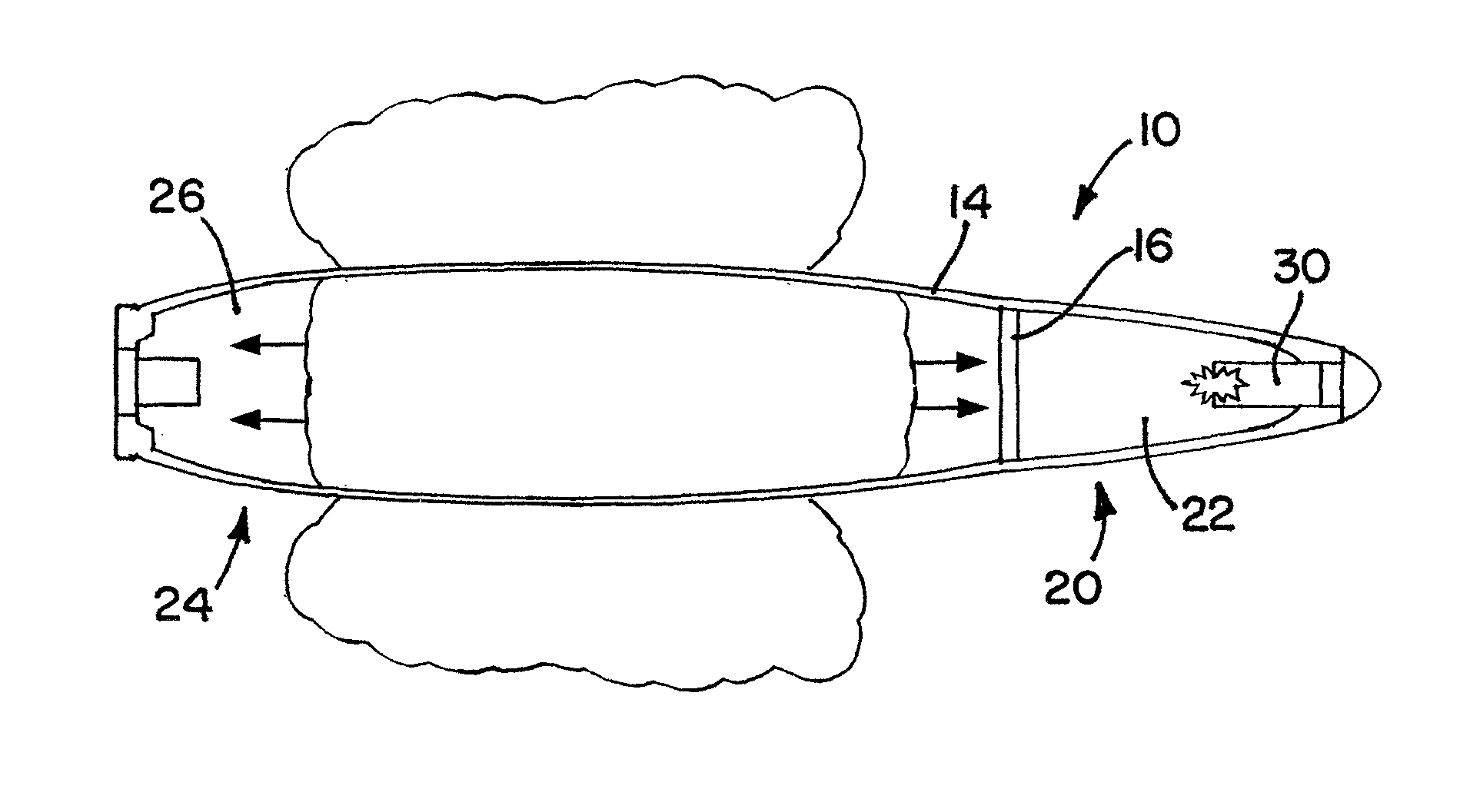 Selectable yield warhead and method