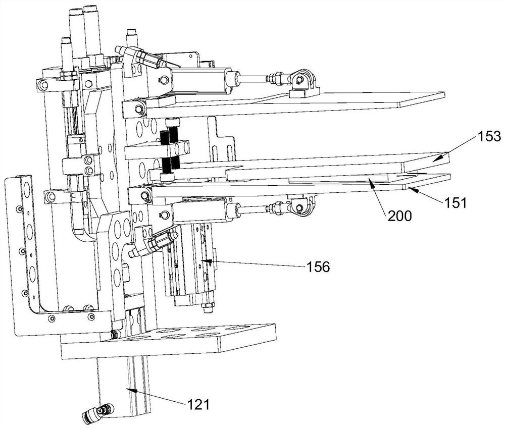 Bare cell clamping and overturning mechanism and lithium ion battery production line