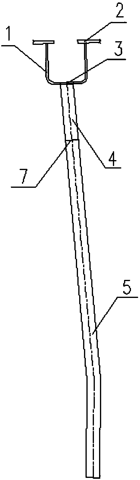 Orthotropic bridge deck slab structure with draining function