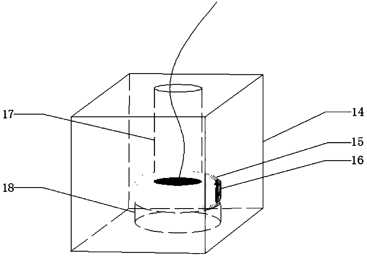 Three-electrode metal-air battery testing mold with positive electrode resisting to fluctuation interference