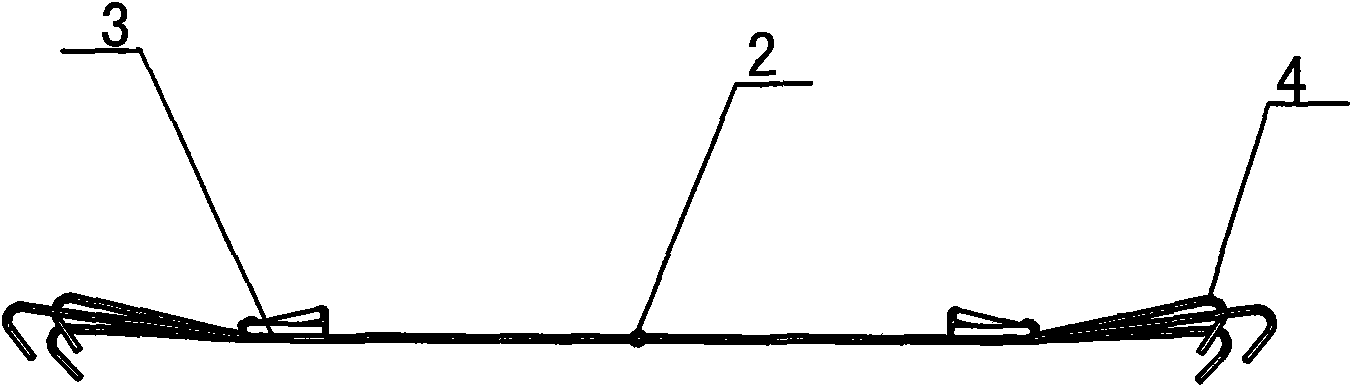 Seat backrest suspension device with hook