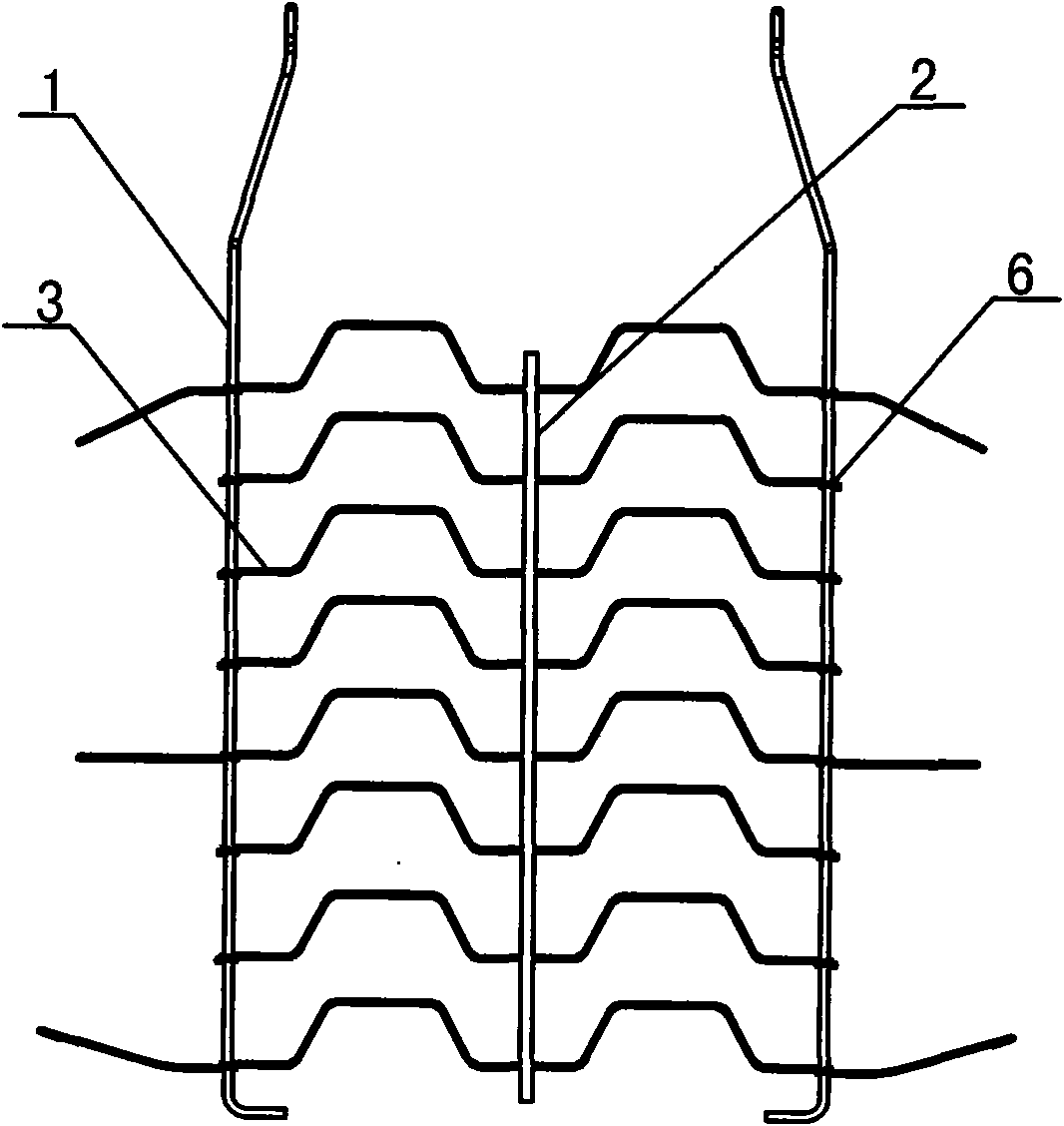 Seat backrest suspension device with hook