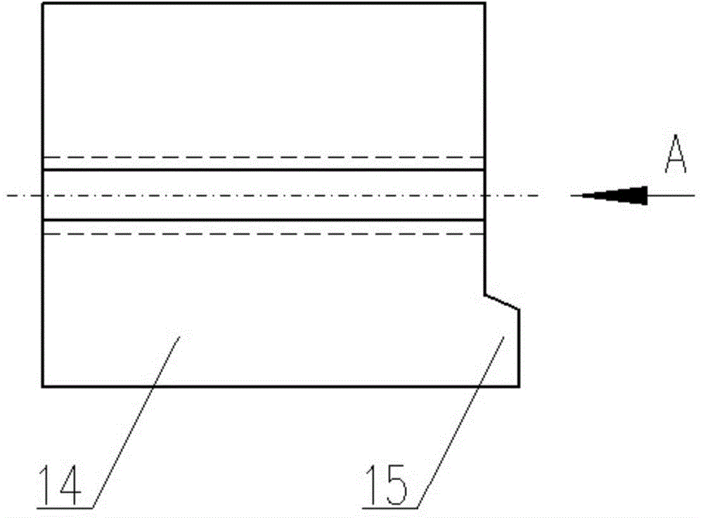 Masonry structure of hot blast pipe compensator for hot blast stove