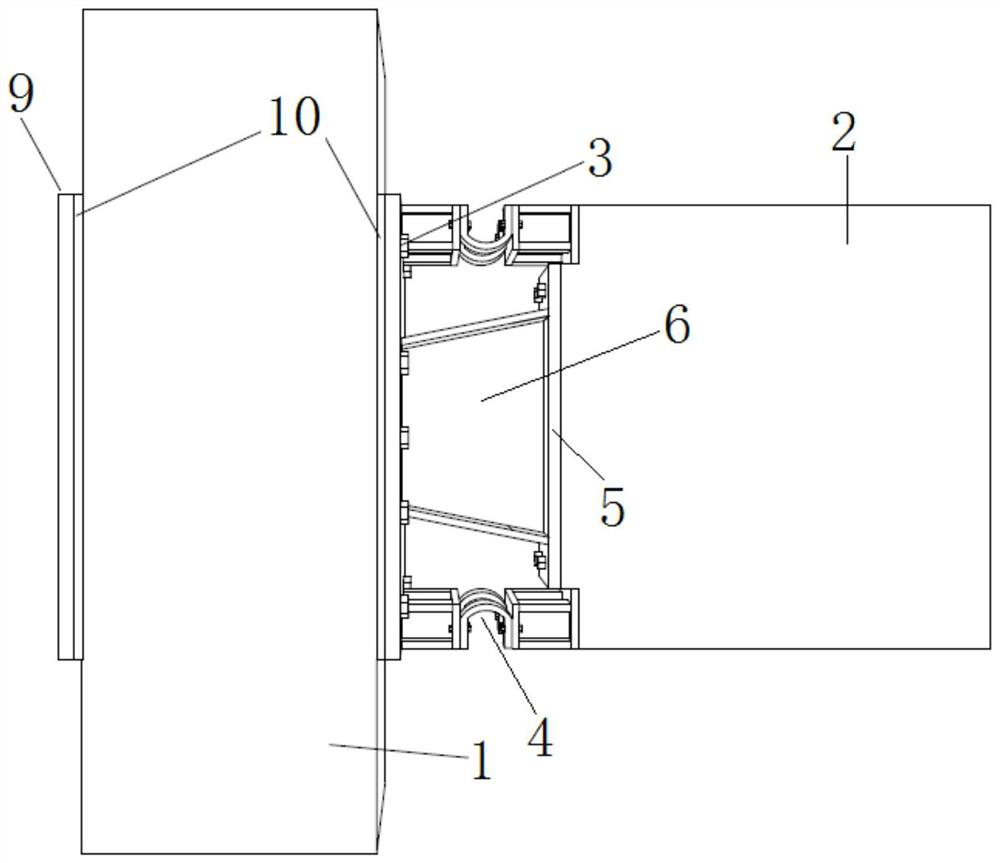 A beam-column energy-dissipating connector based on a U-shaped plate and its construction method