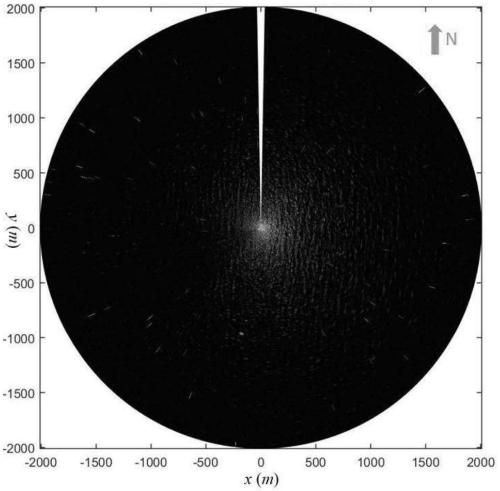 Method for inverting sea wave parameters by utilizing single shipborne X-band radar image