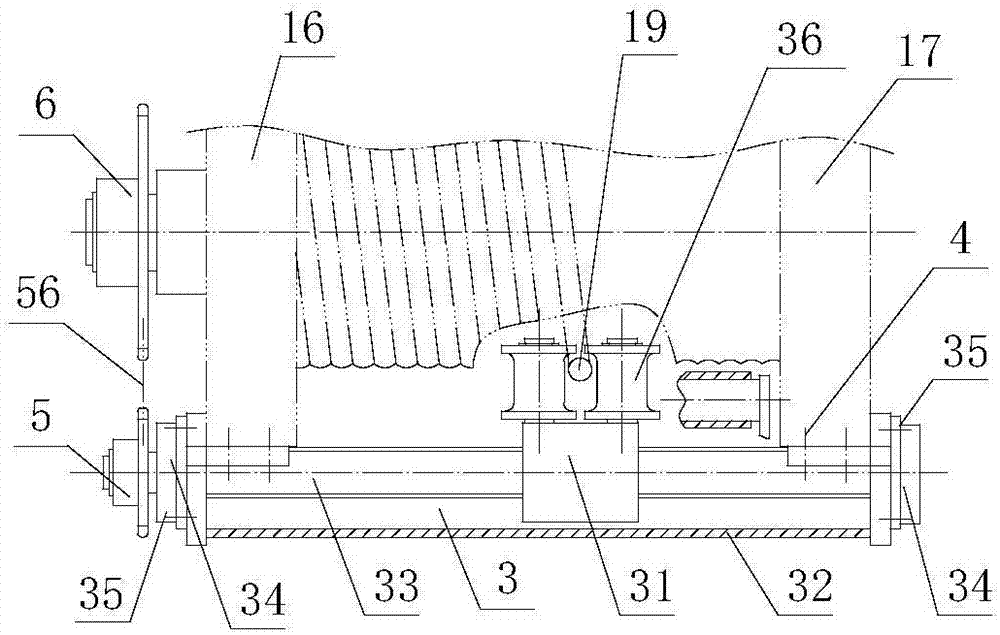 Rope guide with sleeve type rope pressing device