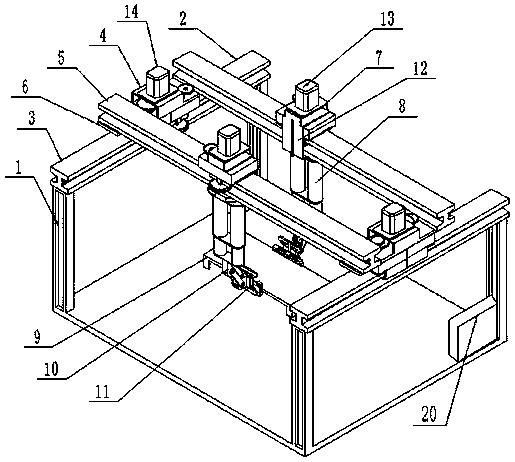 Travelling type double-arm intelligent parking system and method