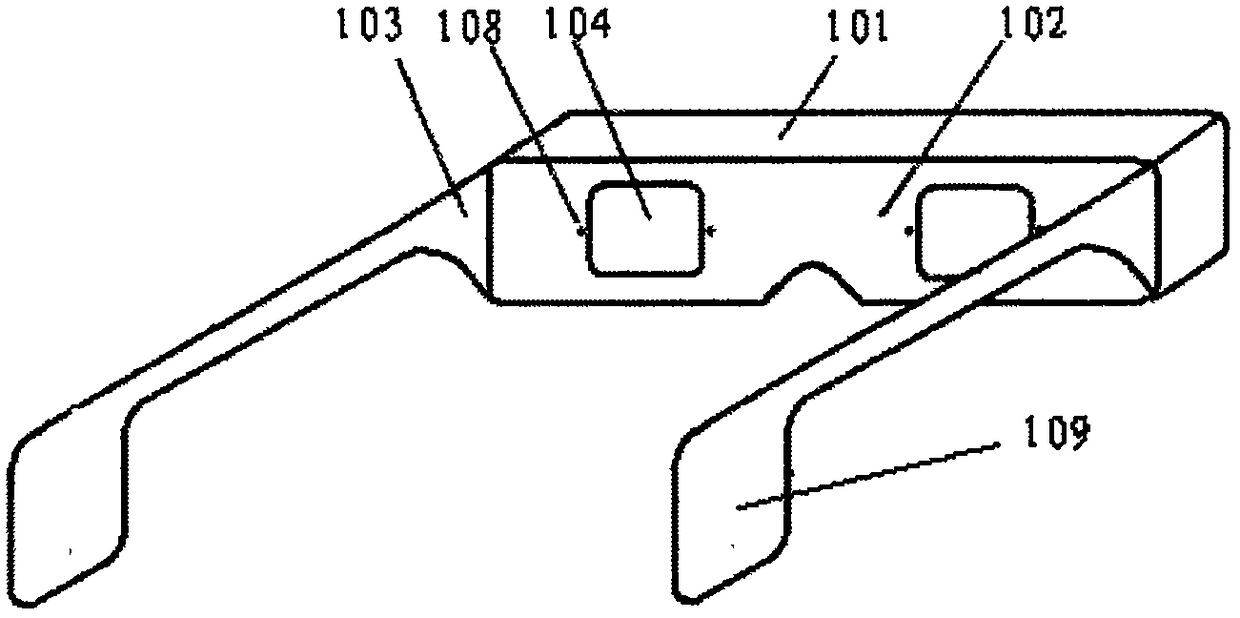 Single-screen 2D anti-myopia digital glasses