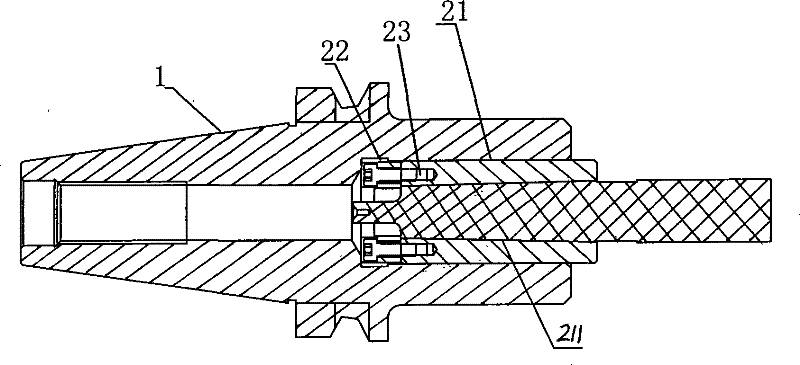 Self-locking mill/lathe tool installation mechanism easy to mount or dismount