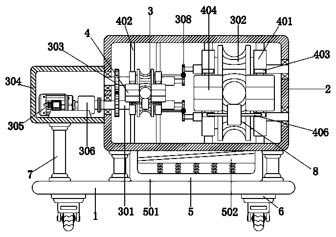 A metal pipe rapid correction processing equipment